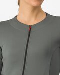 CASTELLI Kolesarski dres z dolgimi rokavi zimski - FLY LS W - siva
