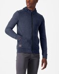 CASTELLI pulover - MILANO 2 FULL ZIP FLEECE - modra