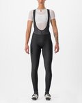 CASTELLI Kolesarske dolge hlače z naramnicami - ENTRATA W - črna