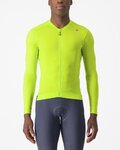 CASTELLI Kolesarski dres z dolgimi rokavi poletni - ESPRESSO - rumena