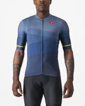 CASTELLI Kolesarski dres s kratkimi rokavi - ORIZZONTE - modra