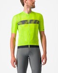 CASTELLI Kolesarski dres s kratkimi rokavi - UNLIMITED ENDURANCE - rumena