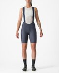 CASTELLI Kolesarske kratke hlače z naramnicami - ESPRESSO W DT - modra