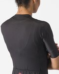 CASTELLI Kolesarski dres s kratkimi rokavi - ESPRESSO W - antracit