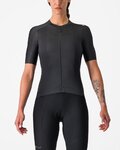 CASTELLI Kolesarski dres s kratkimi rokavi - ESPRESSO W - antracit
