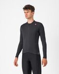 CASTELLI Kolesarski dres z dolgimi rokavi zimski - ESPRESSO THERMAL - antracit