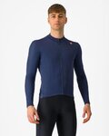 CASTELLI Kolesarski dres z dolgimi rokavi zimski - ESPRESSO THERMAL - modra