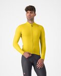 CASTELLI Kolesarski dres z dolgimi rokavi zimski - ESPRESSO THERMAL - rumena