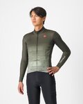 CASTELLI Kolesarski dres z dolgimi rokavi zimski - UNLIMITED THERMAL - zelena