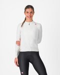 CASTELLI Kolesarski dres z dolgimi rokavi zimski - ESPRESSO THERMAL W - bela