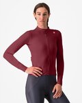 CASTELLI Kolesarski dres z dolgimi rokavi zimski - ESPRESSO THERMAL W - bordo
