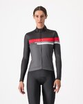 CASTELLI Kolesarski dres z dolgimi rokavi zimski - TORNARE - siva