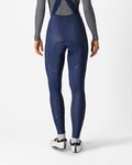 CASTELLI Kolesarske dolge hlače z naramnicami - ESPRESSO DT W - modra