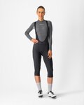 CASTELLI Kolesarske 3/4 hlače z naramnicami - ENTRATA W - črna