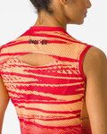 CASTELLI Kolesarski dres brez rokavov - INSIDER 2 W - rdeča