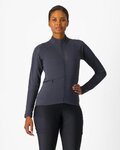 CASTELLI Kolesarski dres z dolgimi rokavi zimski - UNLIMITED TRAIL 2 W - siva