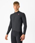 CASTELLI Kolesarski dres z dolgimi rokavi zimski - AERO RACE - črna