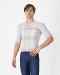 CASTELLI Kolesarski dres s kratkimi rokavi - CLIMBER´S A/C - srebrna/siva