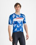 CASTELLI Kolesarski dres s kratkimi rokavi - HERITAGE - modra