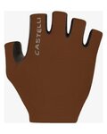 CASTELLI Kolesarske rokavice s kratkimi prsti - ESPRESSO - rjava