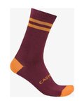 CASTELLI Kolesarske klasične nogavice - ORIGINALE 18 - bordo