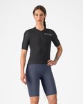 CASTELLI Kolesarske kratke hlače z naramnicami - PREMIO EVO W DT - modra