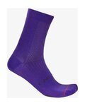 CASTELLI Kolesarske klasične nogavice - ESPRESSO 2 W - vijolična