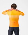 CASTELLI Kolesarski dres z dolgimi rokavi poletni - UPF LONG - oranžna
