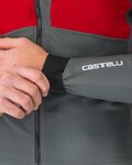 CASTELLI Kolesarska  vetru odporna jakna - FLY UNLTD - rdeča/siva
