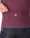 CASTELLI Kolesarska  podaljšana jakna - ALPHA 150 - bordo