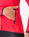 CASTELLI Kolesarska  podaljšana jakna - ALPHA 150 W - rdeča