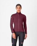 CASTELLI Kolesarska  podaljšana jakna - ALPHA 150 W - bordo