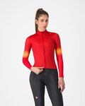 CASTELLI Kolesarski dres z dolgimi rokavi zimski - CORSO THERMAL - rdeča