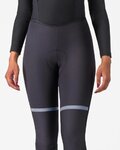 CASTELLI Kolesarske dolge hlače z naramnicami - POLARE 2 W - črna