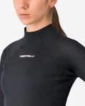 CASTELLI Kolesarska  majica z dolgimi rokavi - FLANDERS 2 WARM W - črna