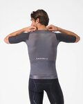 CASTELLI Kolesarski dres s kratkimi rokavi - AERO RACE 8S - siva