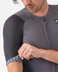 CASTELLI Kolesarski dres s kratkimi rokavi - AERO RACE 8S - siva