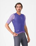 CASTELLI Kolesarski dres s kratkimi rokavi - CORRETTO - vijolična