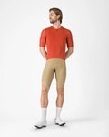 CASTELLI Kolesarski dres s kratkimi rokavi - ESPRESSO 2 - rdeča