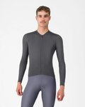 CASTELLI Kolesarski dres z dolgimi rokavi poletni - ESPRESSO 2 LS - siva
