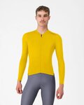 CASTELLI Kolesarski dres z dolgimi rokavi poletni - ESPRESSO 2 LS - rumena