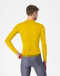 CASTELLI Kolesarski dres z dolgimi rokavi poletni - ESPRESSO 2 LS - rumena