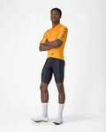 CASTELLI Kolesarski dres s kratkimi rokavi - ENTRATA APEX - oranžna