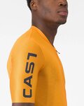 CASTELLI Kolesarski dres s kratkimi rokavi - ENTRATA APEX - oranžna