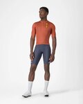 CASTELLI Kolesarski dres s kratkimi rokavi - DRITTONE LOGO - rdeča