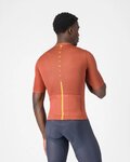 CASTELLI Kolesarski dres s kratkimi rokavi - DRITTONE LOGO - rdeča
