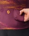 CASTELLI Kolesarski dres s kratkimi rokavi - STRATUS LOGO - bordo
