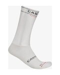 CASTELLI Kolesarske klasične nogavice - FAST FEET 4 - bela