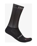 CASTELLI Kolesarske klasične nogavice - FAST FEET 4 - črna