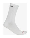CASTELLI Kolesarske klasične nogavice - AERO RACE PRO 20 - bela